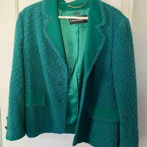 Louis Féraud Green Wool Blazer